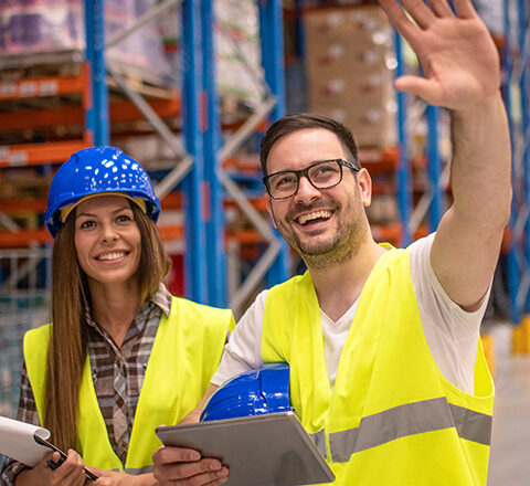 warehouse workers