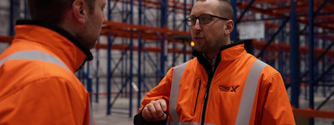 Core X employees talking about cold chain storage