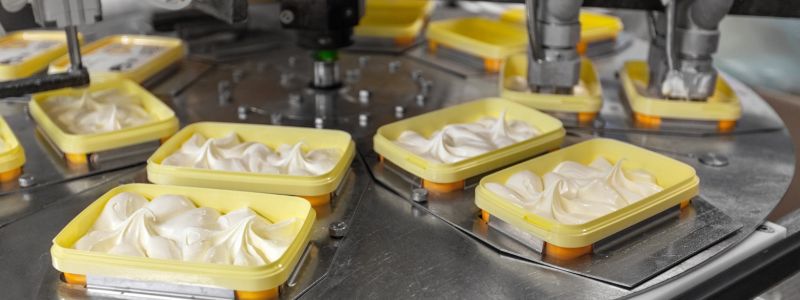 National cold chain distribution of retail packaged ice cream.