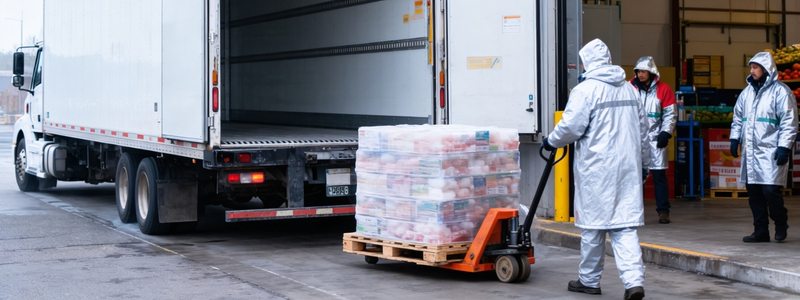 Pooling and Cross-Docking for Cold Chain LTL Truck Freight